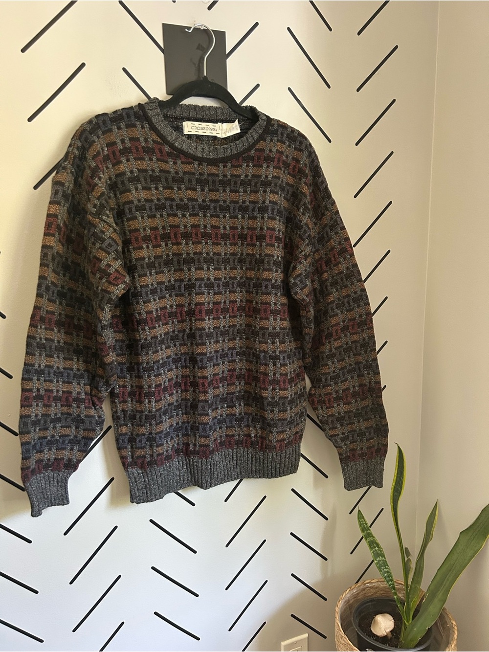 Vintage made in the USA retro knit sweater